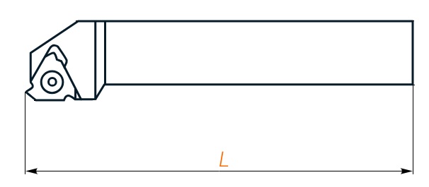 длина резьбонарезных державок 