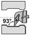 с углом в плане 93° и креплением типа S