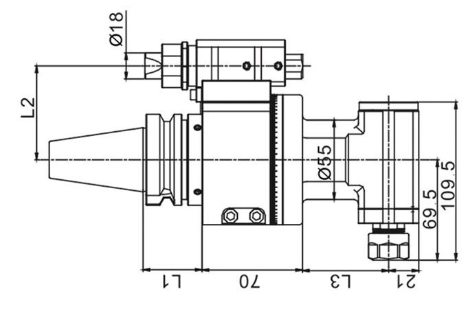 головка под 90 градусов для цанг ER-16