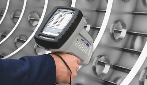 изучение состава материала посредством анализатора