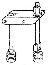 качающиеся прижимы на двух опорах