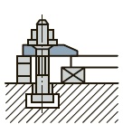 плоский односторонний прихват