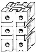 прямоугольный упорный модуль