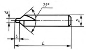 Центровочное сверло типа C малого диаметра