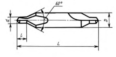 Центровочное сверло типа A большого диаметра