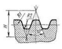 трапецеидальная резьба профиль
