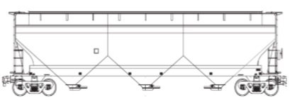 открытый хоппер для сыпучих грузов