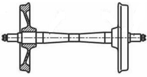 с шейкой оси с внешней стороны колеса