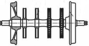 с тормозными дисками на оси