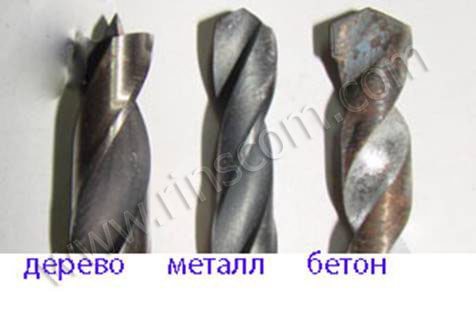 Отличие сверл из разных материалов
