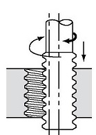 работа со сквозным отверстием 