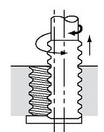 работа со сквозным отверстием при поднятии инструмента