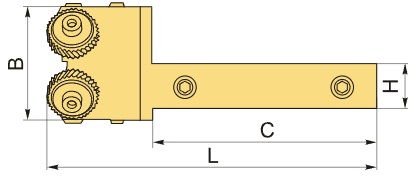 державка двухроликовая