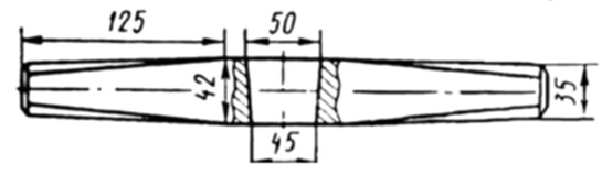 исполнение посадочного отверстия на примере костыльного молотка