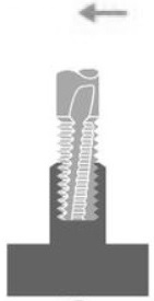 планомерное врезание резьбофрезы