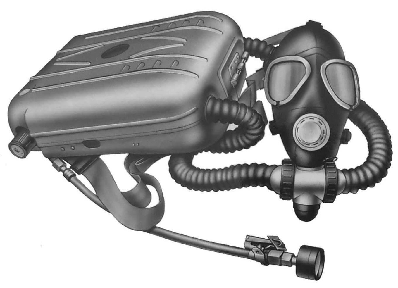 подача сжатого кислорода, хранящегося в специальном баллоне.