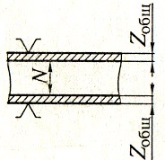 равномерно с двух сторон