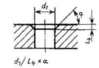 сквозное зенкованное