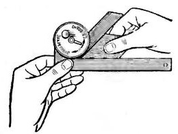 фиксация изделия в пределах угломера