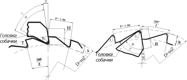 исполнения храпового механизма
