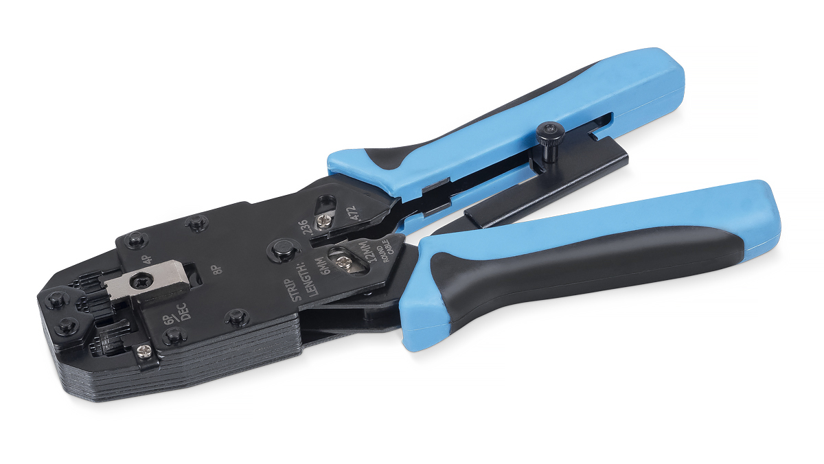 обжимной храповой инструмент для RJ-45