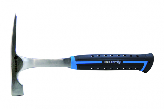 Молоток каменщика монолитный, 600 г., с рукояткой из стекловолокна HOEGERT