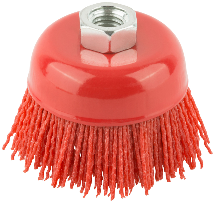 Фото Корщетка-чашка нейлоновая, гайка М14, Профи 75 мм FIT