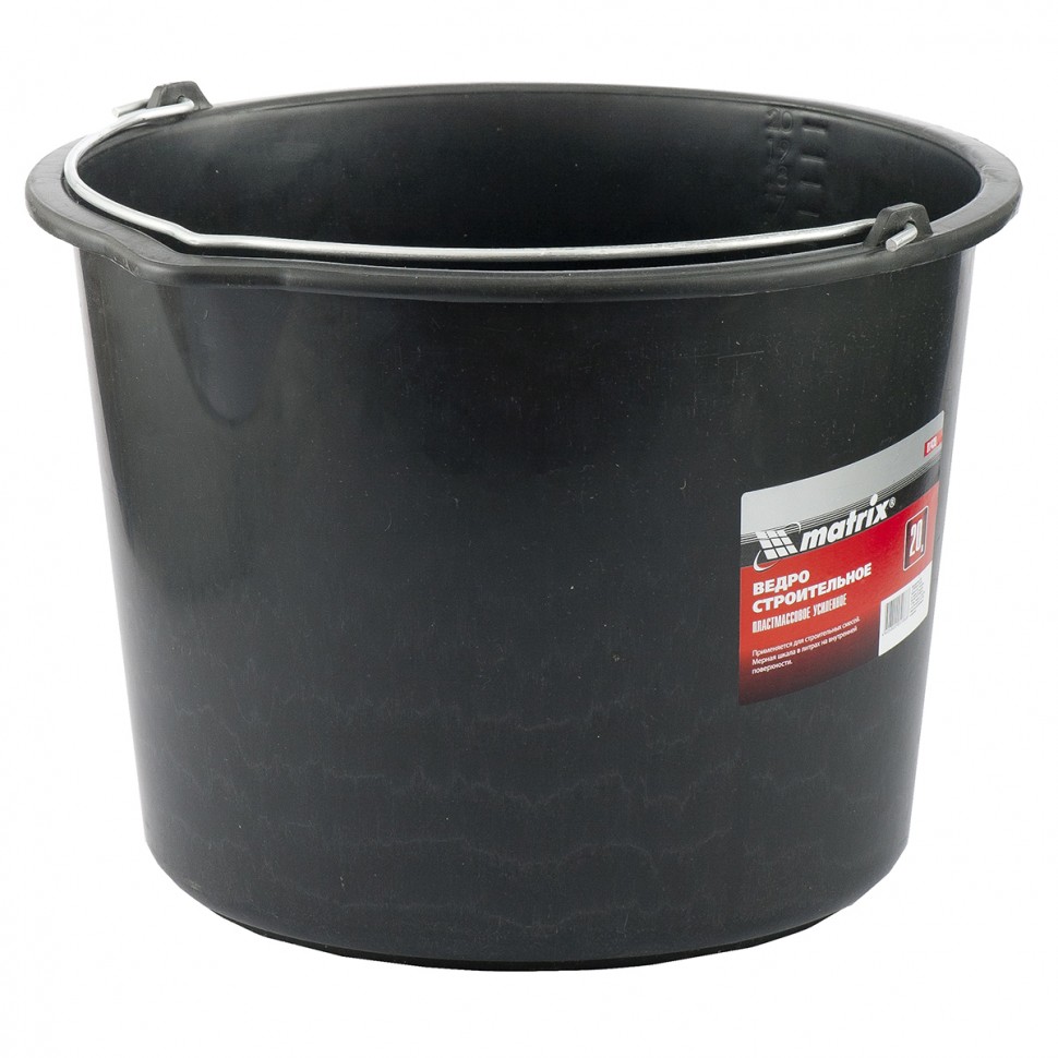 Фото Ведро строительное пластмассовое 20 л, усиленное Matrix