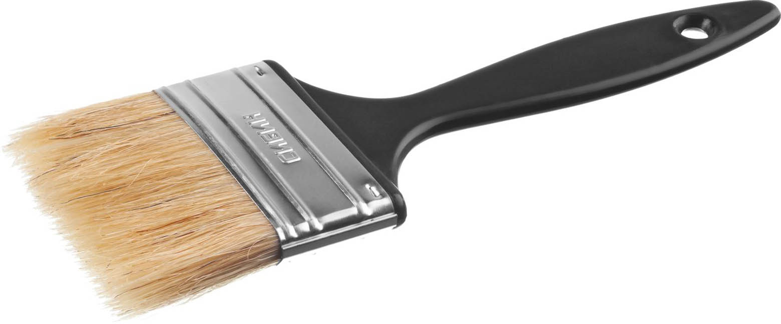 Фото Кисть плоская СИБИН 63 мм, 2.5", щетина смешанная, УНИВЕРСАЛ 01008-063