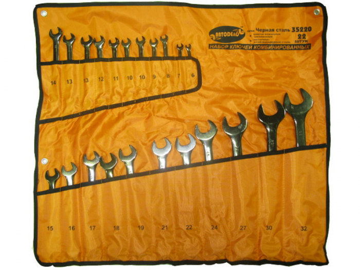 Набор ключей накидных 6-32мм (22шт)