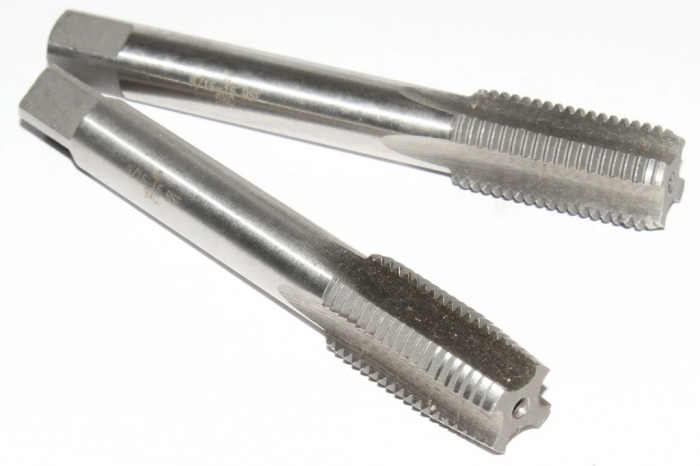 Метчик дюймовый BSF 3/8" 20 ниток/дюйм ручной (комплект из 2-х шт)