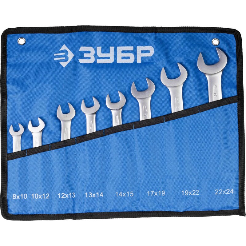 Наборы гаечных рожковых ключей, серия «ПРОФЕССИОНАЛ» Зубр 27027-H8