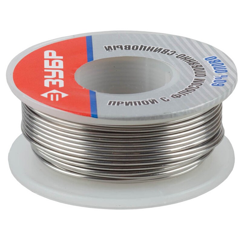 Припой оловянно-свинцовые, 60% Sn / 40% Pb, серия МАСТЕР Зубр 55420100