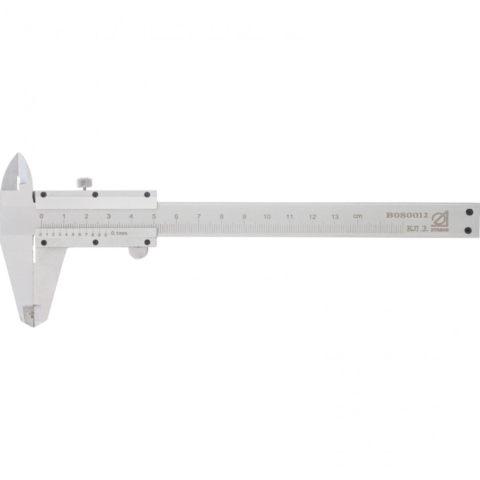 Штангенциркуль, 125 мм, цена деления 0,1 мм, класс 2, Эталон Россия