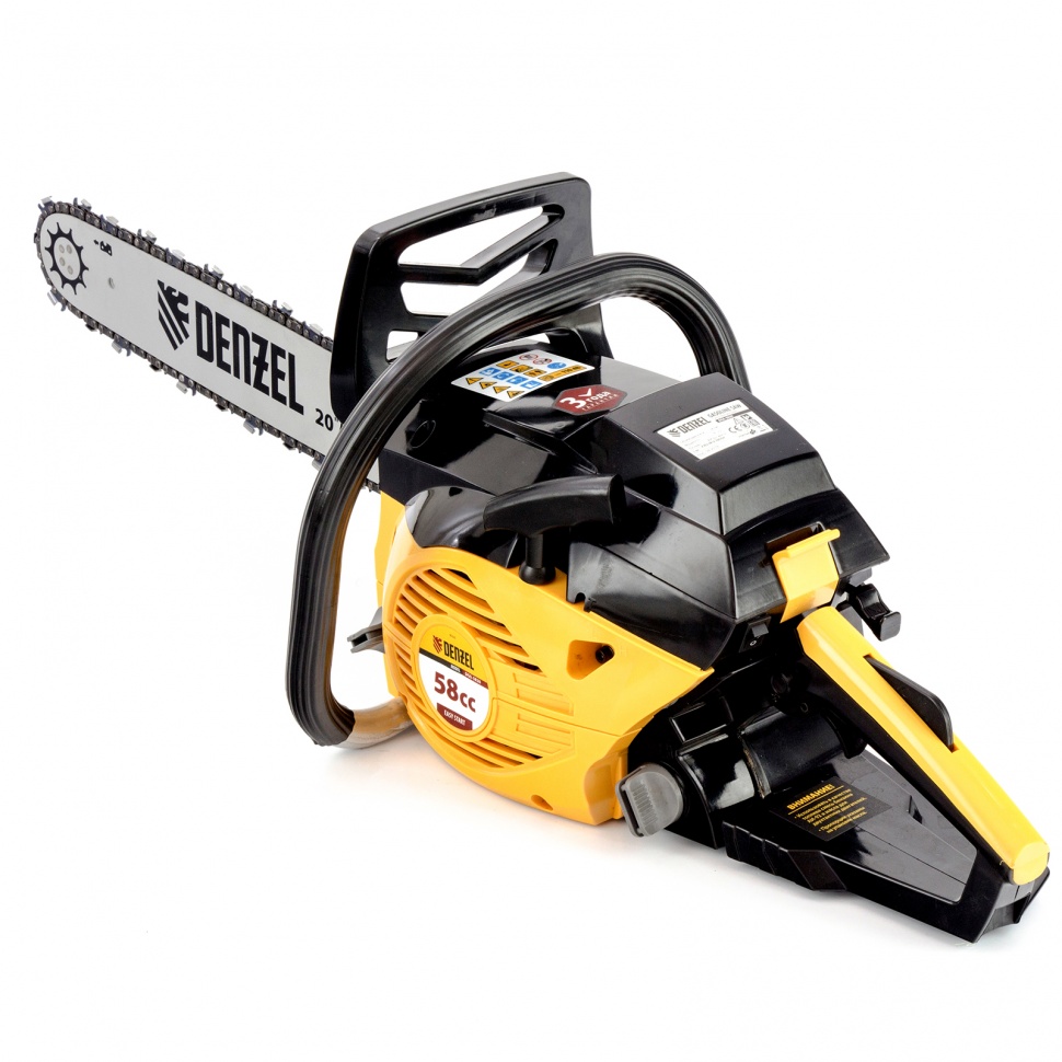 Фото Пила цепная бенз. DGS-5820, шина 50 см, 58 см3, шаг 0,325, паз 1,5 мм, 76 звеньев Denzel