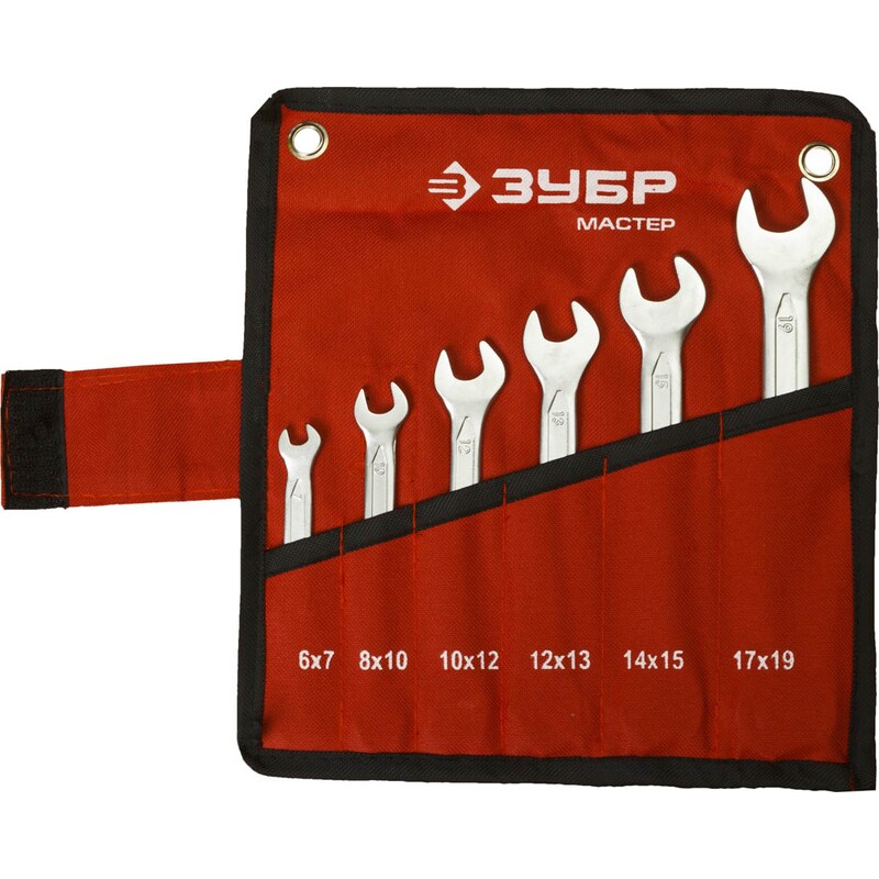 Наборы гаечных рожковых ключей, серия «МАСТЕР» Зубр 27010-H6