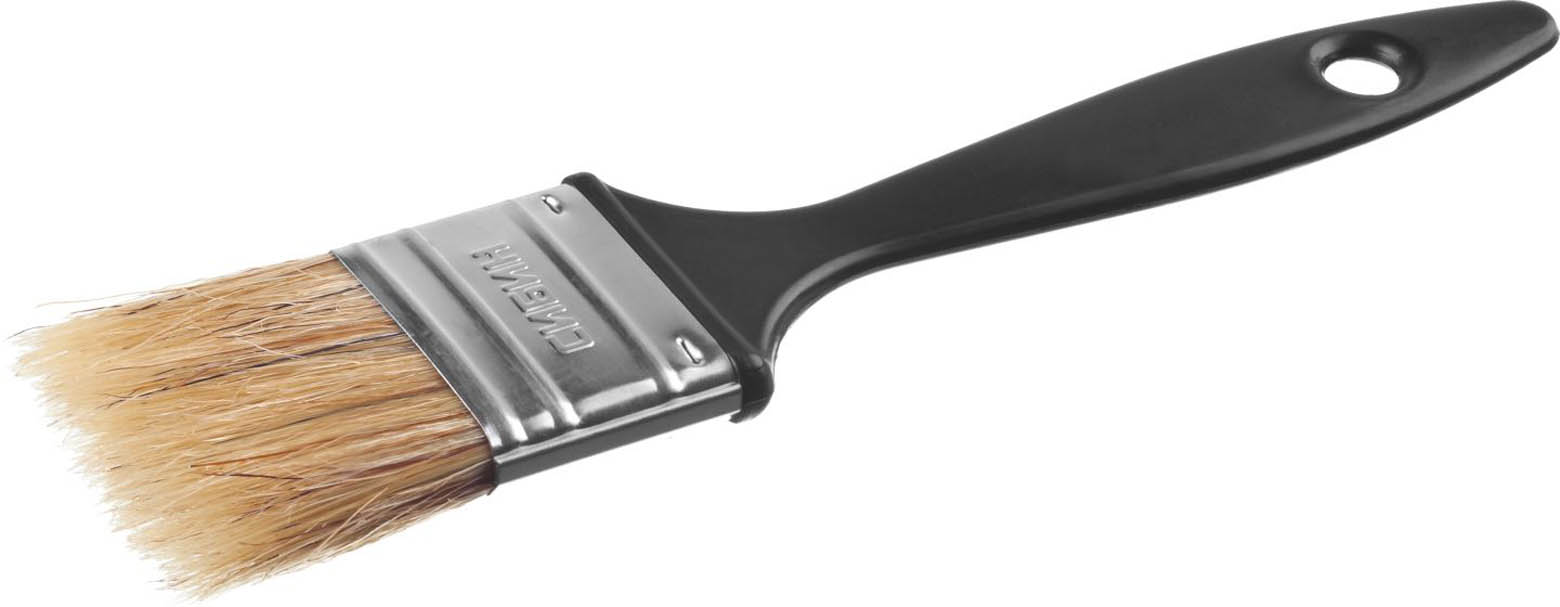 Фото Кисть плоская СИБИН 38 мм, 1 1/2", щетина смешанная, УНИВЕРСАЛ 01008-038