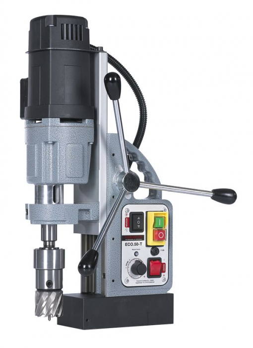 Фото Сверлильный станок ECO.50-T на магн. осн., 12-50 мм, КМ2, 2 скорости, реверс EUROBOOR