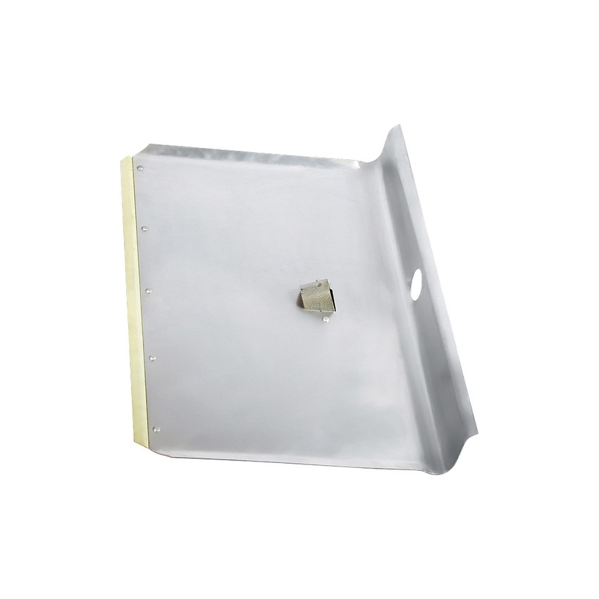 Фото Лопата для уборки снега тротуарная, алюминиевая, 400х400 мм, без черенка, Россия Сибртех