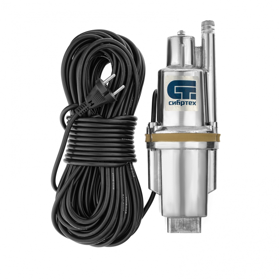 Вибр. насос СВН300-10, напор 75 м, 1200 л/ч, кабель 10 м Сибртех, 1200 л/ч