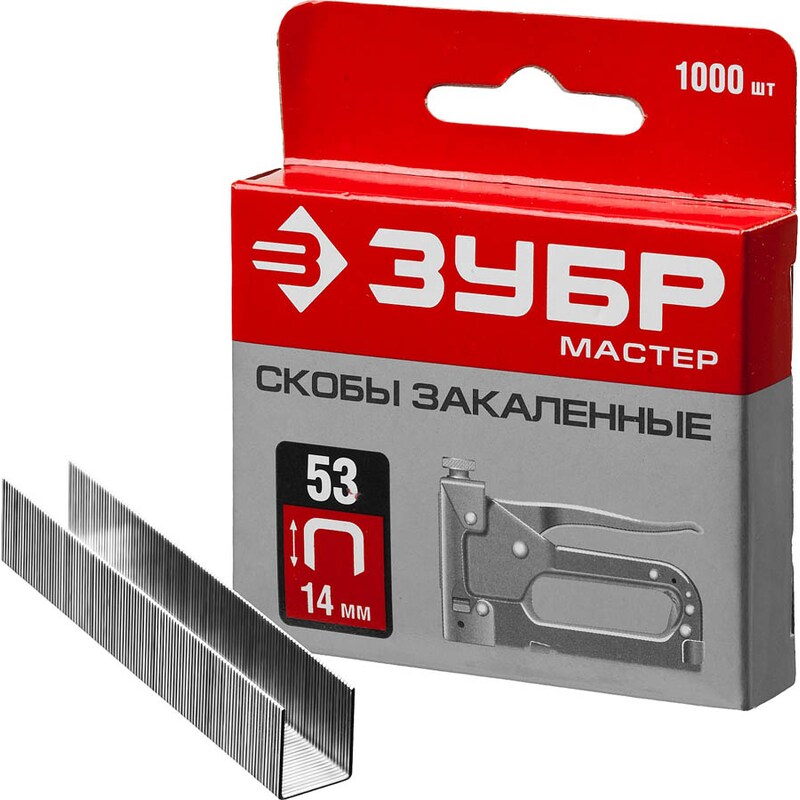 Фото Скобы тип 53, серия «МАСТЕР» Зубр 31625-14