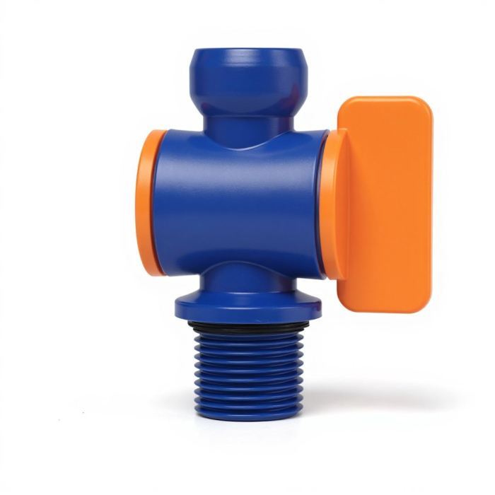 Клапан NPT с внешней резьбой СОЖ 3/8" - 3/8 с вентилем STV