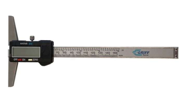 Штангенглубиномер электронный ШГЦ-250 GRIFF