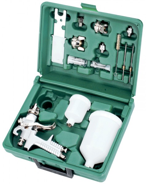 Набор пистолет покрасочный "Краскопульт" JA-6111 с аксессуарами, 15 предметов, Jonnesway