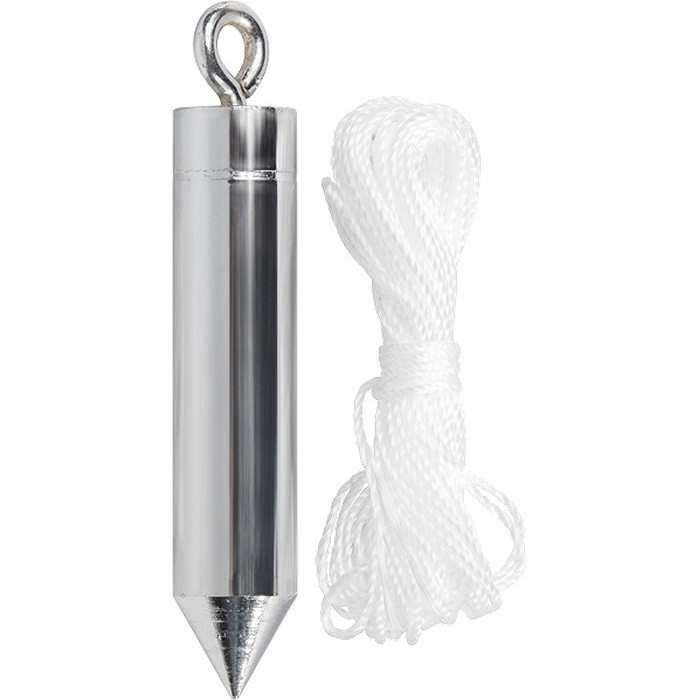 Фото Отвес цилиндрический, 100 г, шнур 5 м Matrix