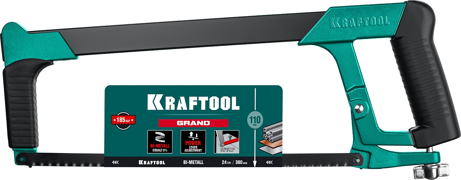Ножовка по металлу Grand 15801_z02KRAFTOOL 300 мм, 185 кгс