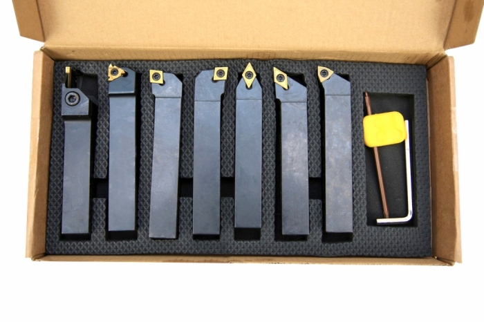 Фото Набор резцов со сменными пластинами TiN 20 мм 7шт