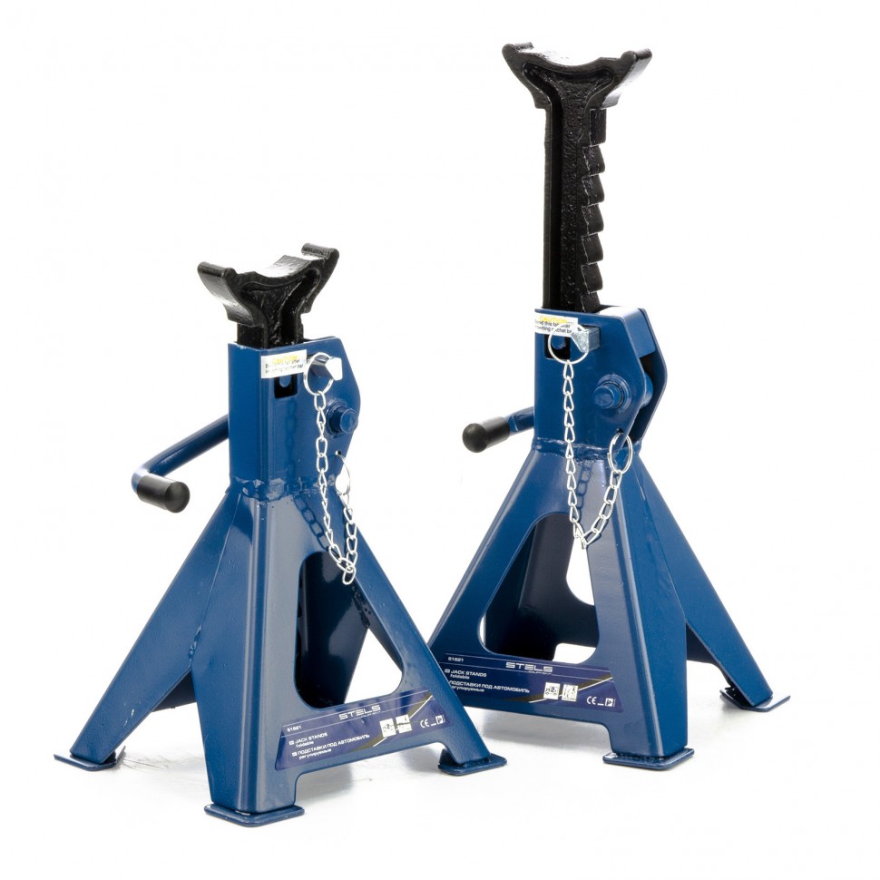 Фото Подставки под автомобиль регулируемые, 2 т, H подъема 290-420 мм, 2 шт, Stels