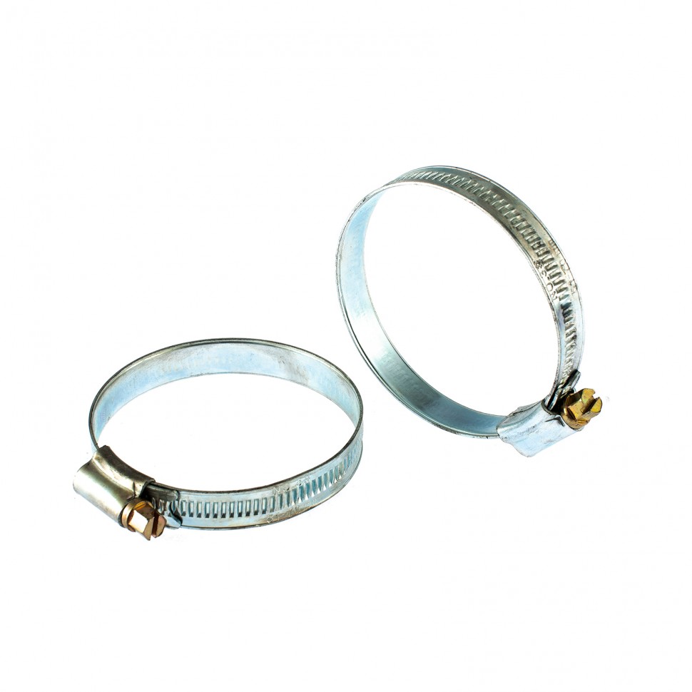 Фото Хомуты мет., червячные 51-70 мм, ширина 12 мм, английский тип, W1, 2 шт Сибртех