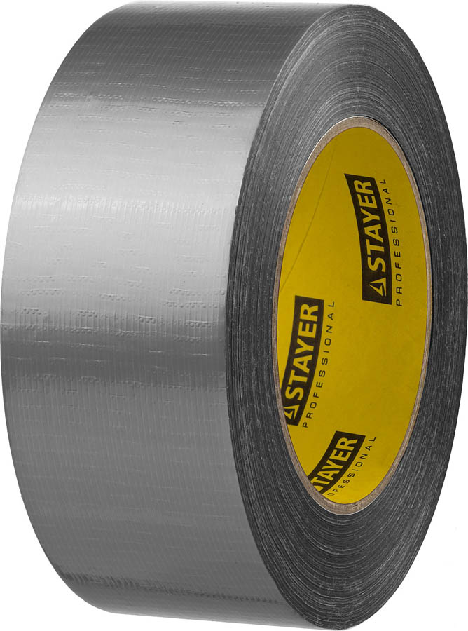 Армированная лента (скотч) STAYER 12080-50-50 48 мм х 45 м, серебристая, на тканевой основе